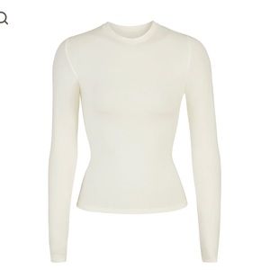 skims long sleeve cotton jersey bone